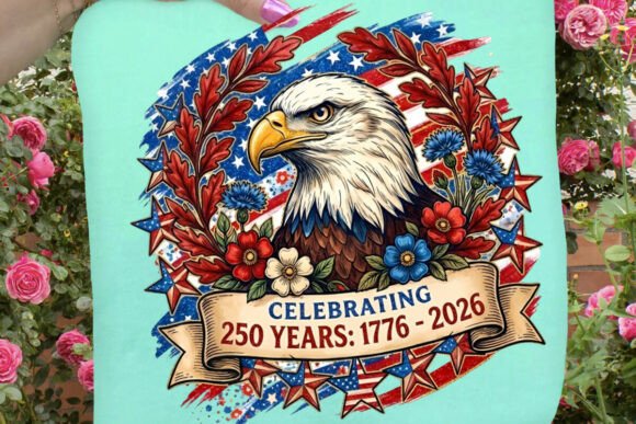 4th of July USA 250th Anniversary PNG for Bold Illustrations