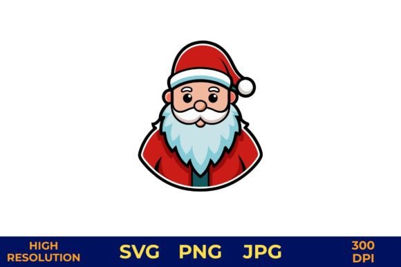 Cheerful Santa Claus Vector Illustration for Festive Branding Projects