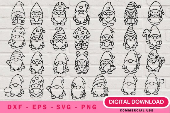 Chibi Gnome SVG Bundle Cricut Review for Digital Sellers