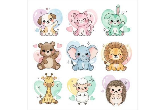 Cute Baby Animals Stickers Set Freebie Review for Real Projects