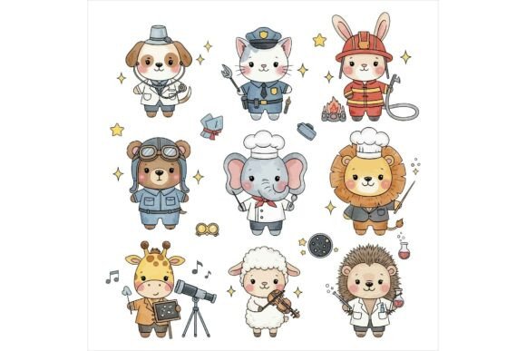 Cute Cartoon Animals Illustration Bundle Review for Real Projects