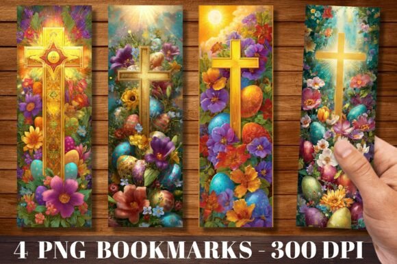 Easter Cross Floral Religious Bookmark Illustrations: A Practical Review for Crafters