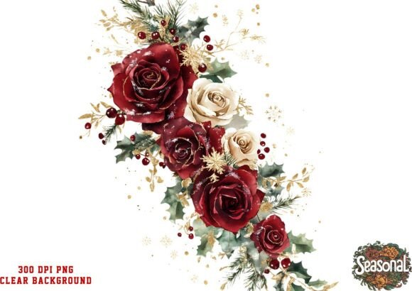 Red Petal Star Bouquet PNG: A Versatile Illustration for Handmade Creations