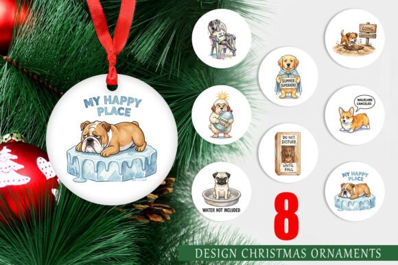 Sarcastic Lazy Dog Summer Ornament PNG Review for Real Embroidery Projects