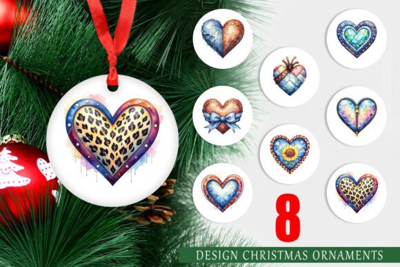 Western Leather Denim Heart Ornament PNG Review for Marketing and Branding